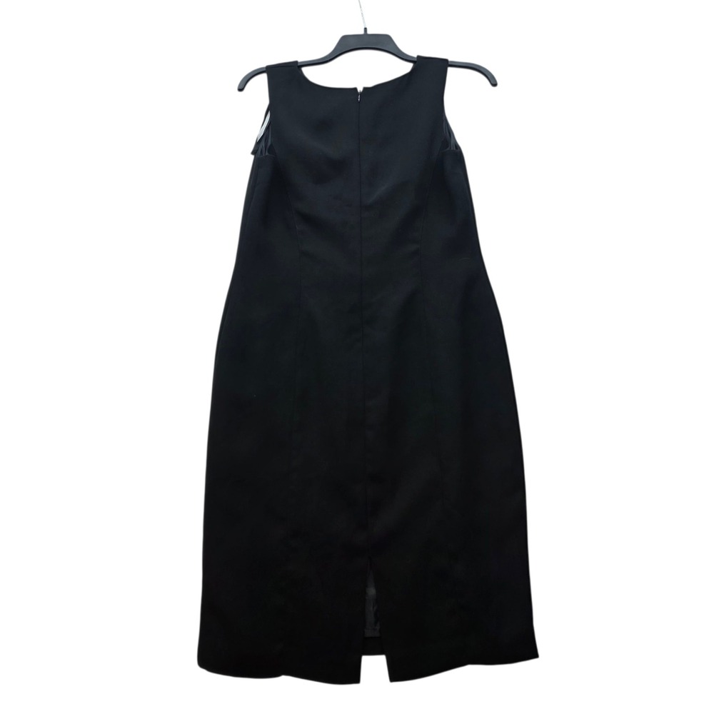 Liz Claiborne Classic Black Sleeveless Sheath Dress Womens 12 Party Careear - Picture 2 of 7